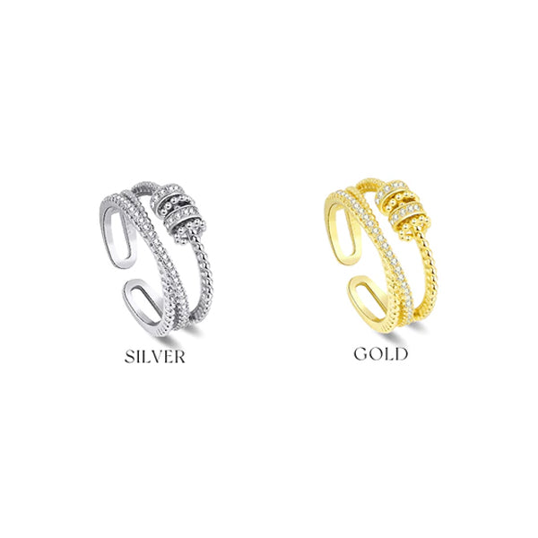 🔥BUY MORE SAVE MORE🔥JANSIO Threanic Triple-Spin Ring