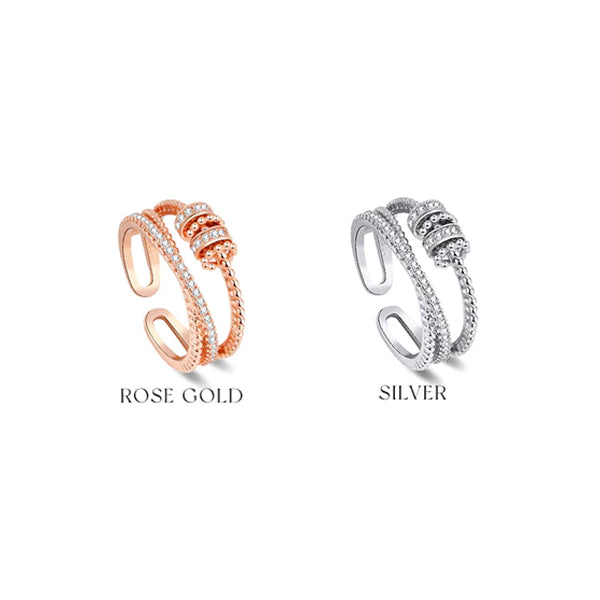 🔥BUY MORE SAVE MORE🔥JANSIO Threanic Triple-Spin Ring