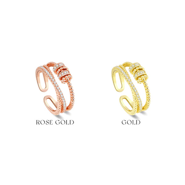 🔥BUY MORE SAVE MORE🔥JANSIO Threanic Triple-Spin Ring