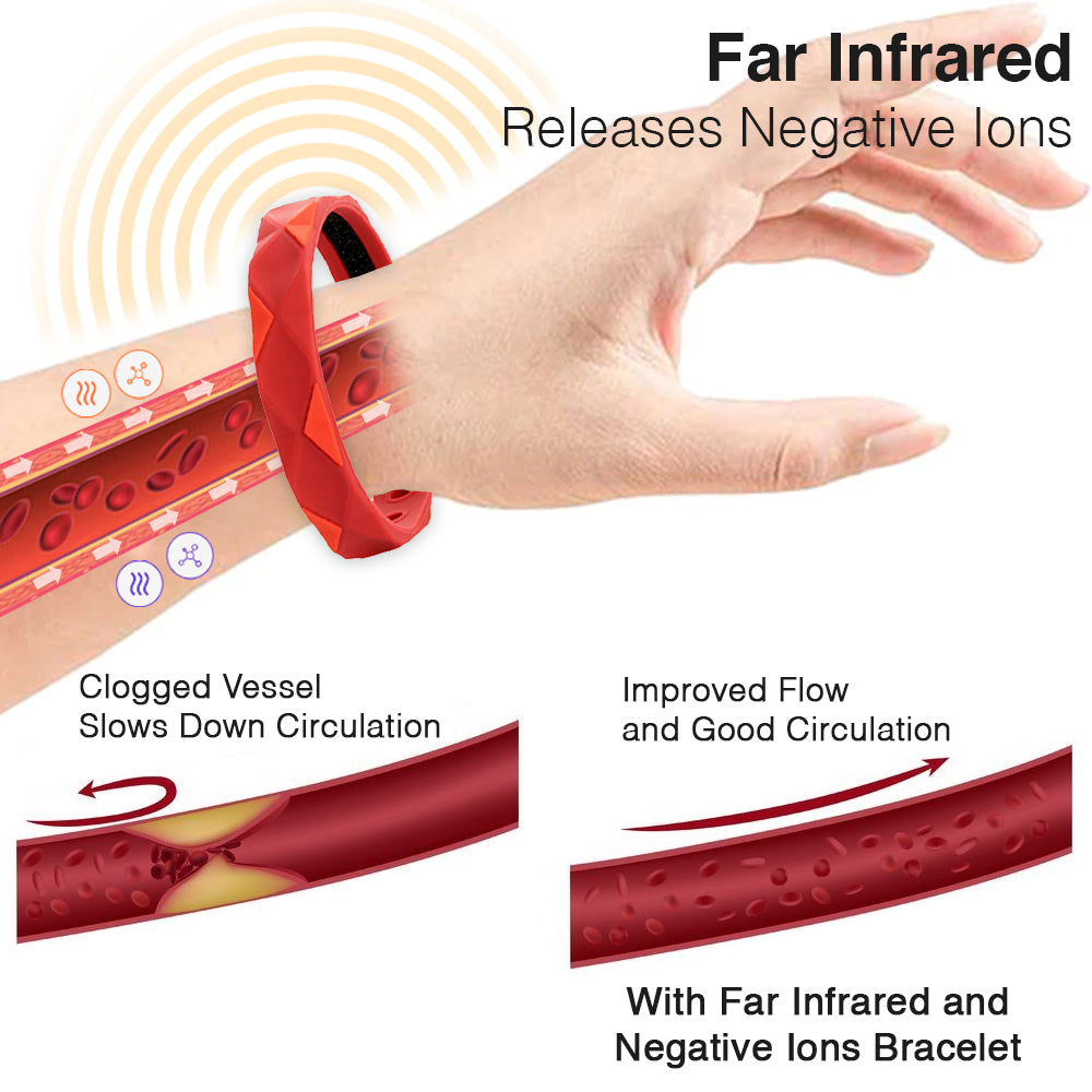 （🔥 Last Day Discount 🔥） RedUp Far Infrared Negative Ions Wristband